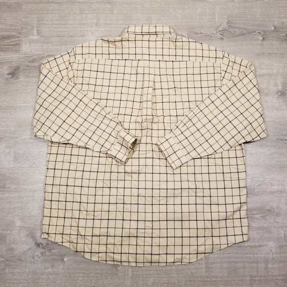 Brooks Brothers 346 Mens Button Down Shirts Size XXL Lot Of 2 Beige Red Check - Picture 10 of 10